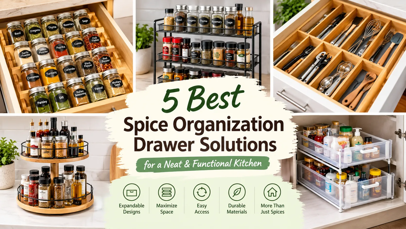Spice Organization Drawer
